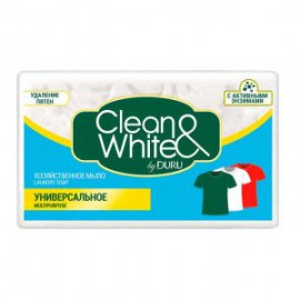 Мыло хозяйственное DURU Clean&White Универсальное удаление пятен 120г