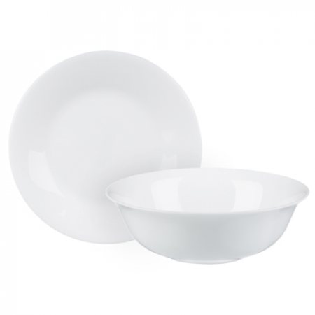 Набор столовой посуды MILLIMI 8пр опаловое стекло,(тар.17,5см-4шт+салат.16,5см-4шт)