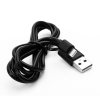 Кабель для зарядки телефонов ERGOLUX EXL-CDC03P-C02 USB-Lightning, 2A, 1м Черный Зарядка+Передача д.