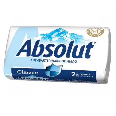 Мыло туалетное ABSOLUT Classic ABS Антибактериальное, ультразащита 90г