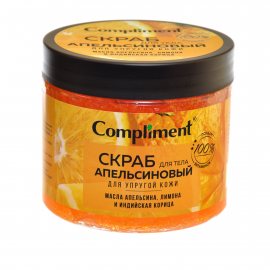 Скраб для тела COMPLIMENT Апельсиновый д/упругой кожи 400мл