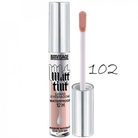 Тени LUX visage Matt tint waterproof Жидкие матовые Тон 102 Dusty Rose