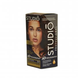 Крем-краска для волос STUDIO стойкая 3.4 Горький шоколад