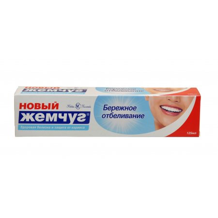 Зубная паста НОВЫЙ ЖЕМЧУГ Бережное отбеливание 125мл