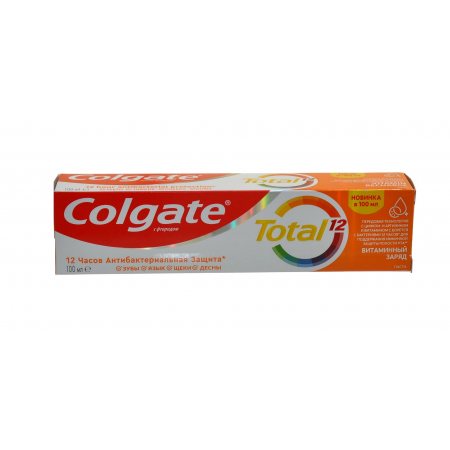 Зубная паста COLGATE Total 12 Антибактериальная Витаминный заряд 100мл
