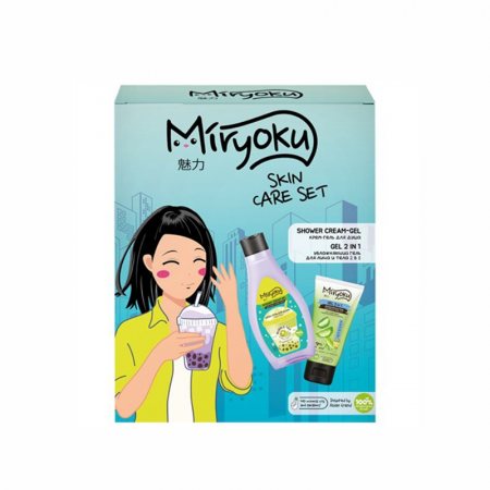 Подарочный набор MIRYOKU (Кр-гель д/д 300+Гель д/лиц,тел 150) Skin Care Set