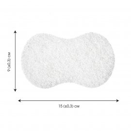 Губка-пад МОЙ ГЕРОЙ абразивная для деликатных поверхностей "Восьмерка" 1шт 15х9х2.3см