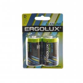 Батарейка ERGOLUX Алкалиновая LR20 1.5В 2шт