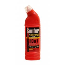 Средство для чистки и дезинфекции SANFOR Universal 10в1 Лимонная свежесть 450г
