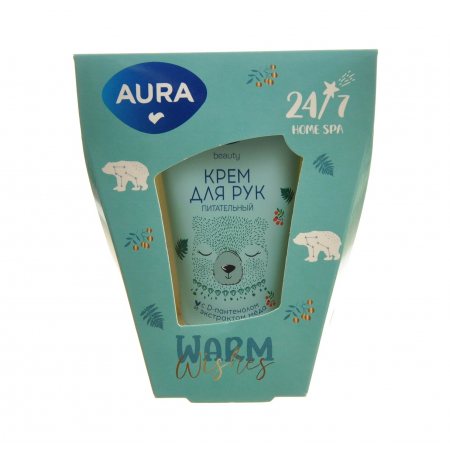 Подарочный набор AURA (Крем для рук 50 Питательный Warm Wishes)