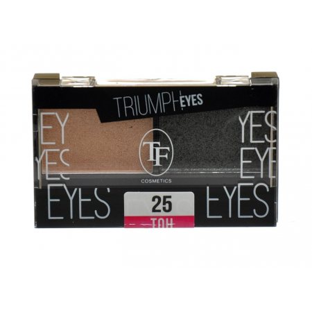 Тени TRIUMPF двухцветные TRIUMPF EYES тон 25 Песоч.,серо-кор 4.50г