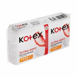 Прокладки KOTEX с крылышками 18шт Ultra Soft Normal