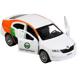 Машина Технопарк инерц.метал 12см SKODA Rapid Каршеринг