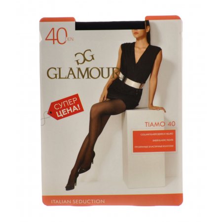 Колготки GLAMOUR Tiamo 40 р.5 Nero/Черный