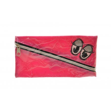 Пенал PROF PRESS косметичка 200х105 Розовый смайл ПВХ с вышивкой