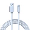 Кабель для зарядки телефонов FORZA PLUS Флоренция micro USB, 1.5м,1.5А, ткан.опл,3цв