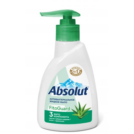 Мыло жидкое ABSOLUT Nature FitoGuard Антибактериальное Алоэ 250г