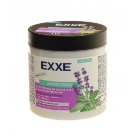 Маска для волос EXXE 2в1 Увлажняющая для всех типов волос Антистресс Лаванда+семена чиа,д/роск.объема 500мл