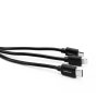 Кабель для зарядки телефонов ERGOLUX ELX-CDC05-C02 3в1 Micro USB-Lightning-TypeC, 3A, 1.2м Черный