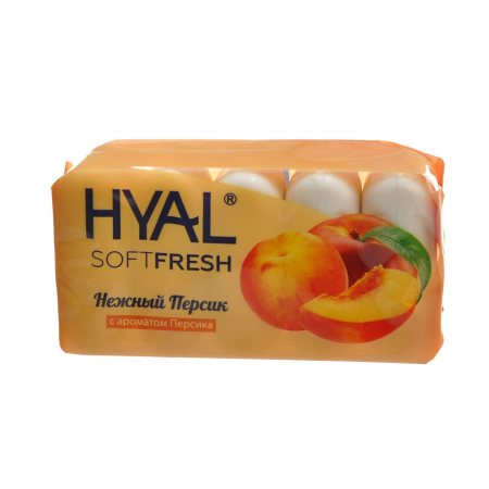 Мыло туалетное HYAL SoftFresh Нежный Персик 5х55г