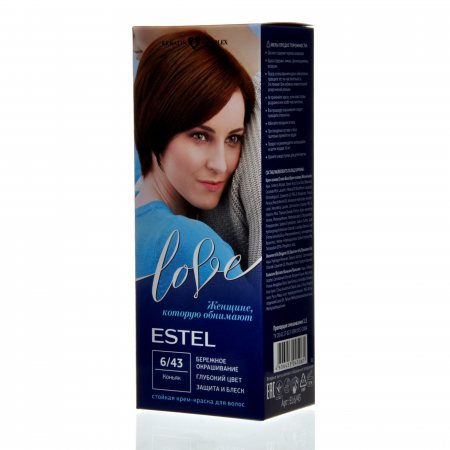 Крем-краска для волос ESTEL LOVE 6/43 Коньяк