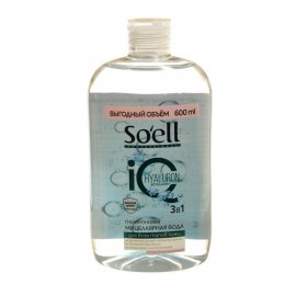 Мицеллярная вода SOELL Professional Гиалуроновая Для всех типов кожи 3в1 600мл