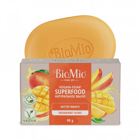 Мыло натуральное BioMio Манго Superfood 90г