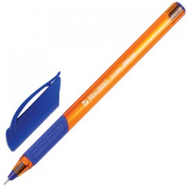 Ручка BRAUBERG Шариковая Синяя Orange, маслян,лин.0.35мм, ОВР144