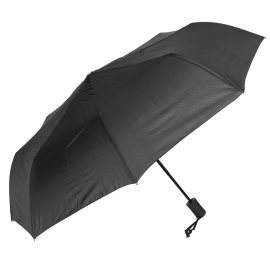 Зонт мужской полуавтомат 55см, 8спиц,черный
