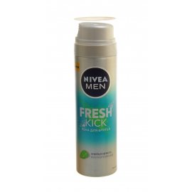 Пена для бритья NIVEA Men Fresh Kick мята и кактусовая вода 200мл