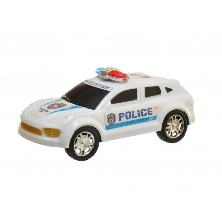 Машина инерционная Полиция цв.белый 16х7х5см