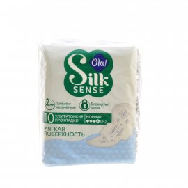 Прокладки OLA! Silk Sense с крылышками ультратонкие 10шт Ultra Nomal мягк.шелк