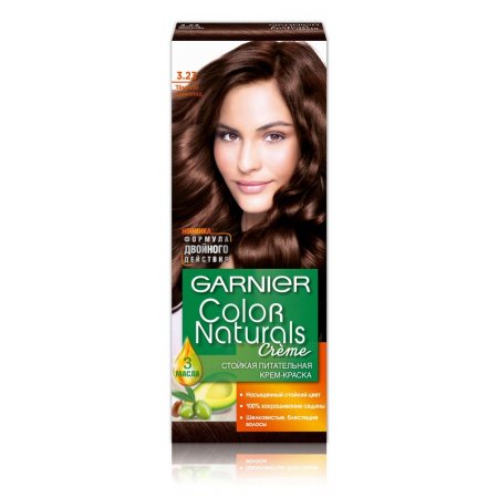 Крем-краска для волос GARNIER COLOR NATURALS стойкая 3.23 Темный шоколад