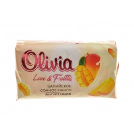 Мыло туалетное OLIVIA Love & Fruttis йогурт Балийское сочное манго 140г