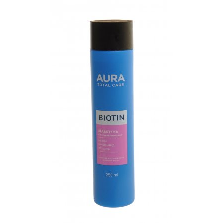 Шампунь для волос AURA Total Care Восстанавливающий Biotin Глубок.восстан.и питание волос 250мл