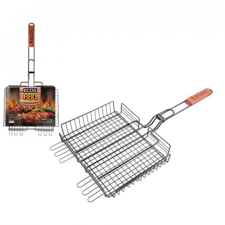 Решетка для барбекю ECOS BBQ 31х24х5см с а/приг.пок., глубокая