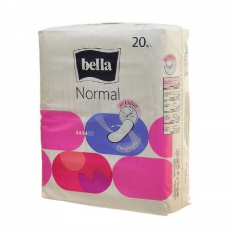 Прокладки BELLA NORMAL дышащие без крылышек 20шт Soft
