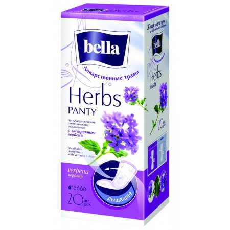 Прокладки BELLA PANTY ежедневные 20шт Soft с экстрактом Вербены Verbena
