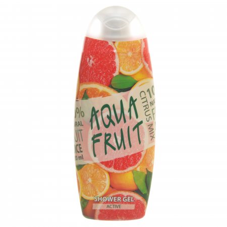 Гель для душа AQUAFRUIT Active масла лимона и апельсина 420мл