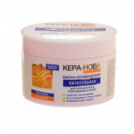 Маска-кондиционер для волос KERA-NOVA Питательная для окрашенных и поврежденных вит.Е и кератин 450мл