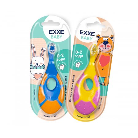 Зубная щетка EXXE Baby Soft 0-2года