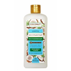 Шампунь для волос ФЛОРЕСАН Coconut Collection Бессульфатный для сухих и поврежденных восстанавливающий 400мл