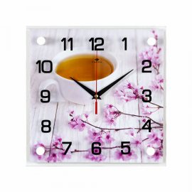 Часы РУБИН настенные "Чай и сакура"