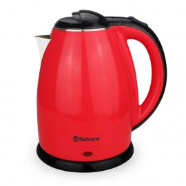 Чайник SAKURA 1.8л электр. SA-2138BR 1800Вт, красный/черный