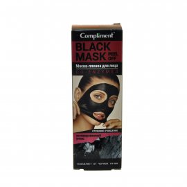 Маска-пленка для лица COMPLIMENT Black Mask Глубокое очищение Co-Enzymes от черн.точек 80мл