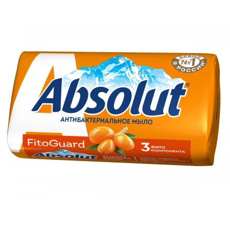 Мыло туалетное ABSOLUT Fito Guard Антибактериальное Облепиха 3 фитокомпонента 90г