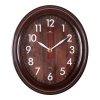 Часы РУБИН настенные овал 22.5х26.5см корпус коричневый, Классика