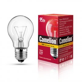 Лампа электрическая CAMELION E27 95W 2700К Теплый свет 95/А/CL/E27, Б230-95-6