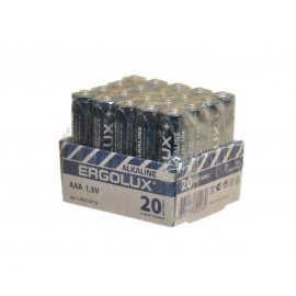 Батарейка ERGOLUX Алкалиновая LR03 AAA 20шт