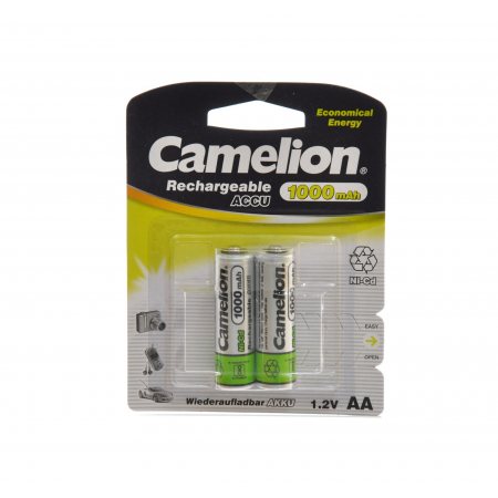 Аккумулятор CAMELION 1000mAh AA NI-Cd 2шт NC-AA1000BP2 1.2В